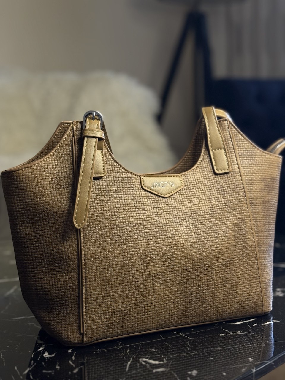 JINGPIN – Sac Femme Tressé Premium