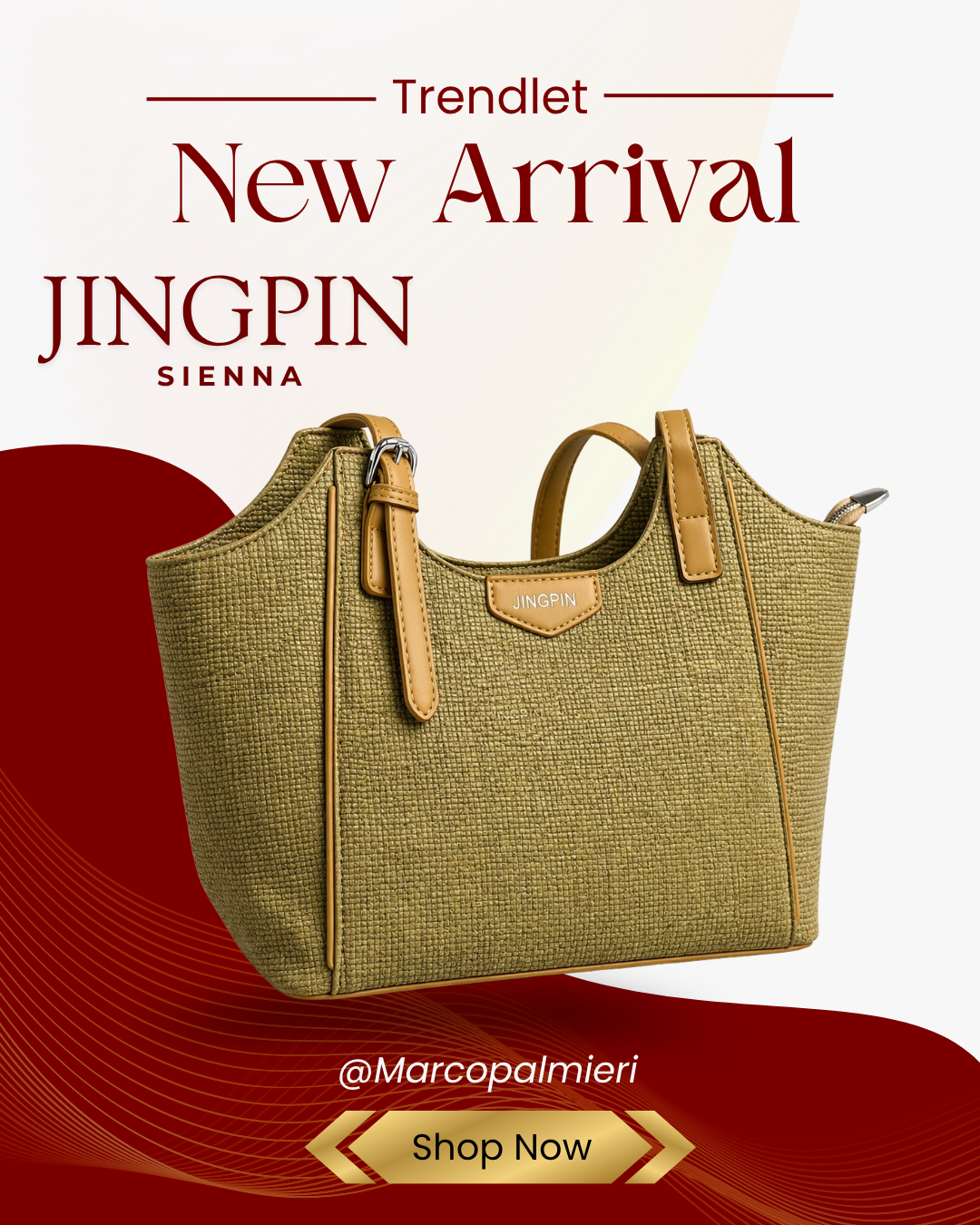 JINGPIN – Sac Femme Tressé Premium