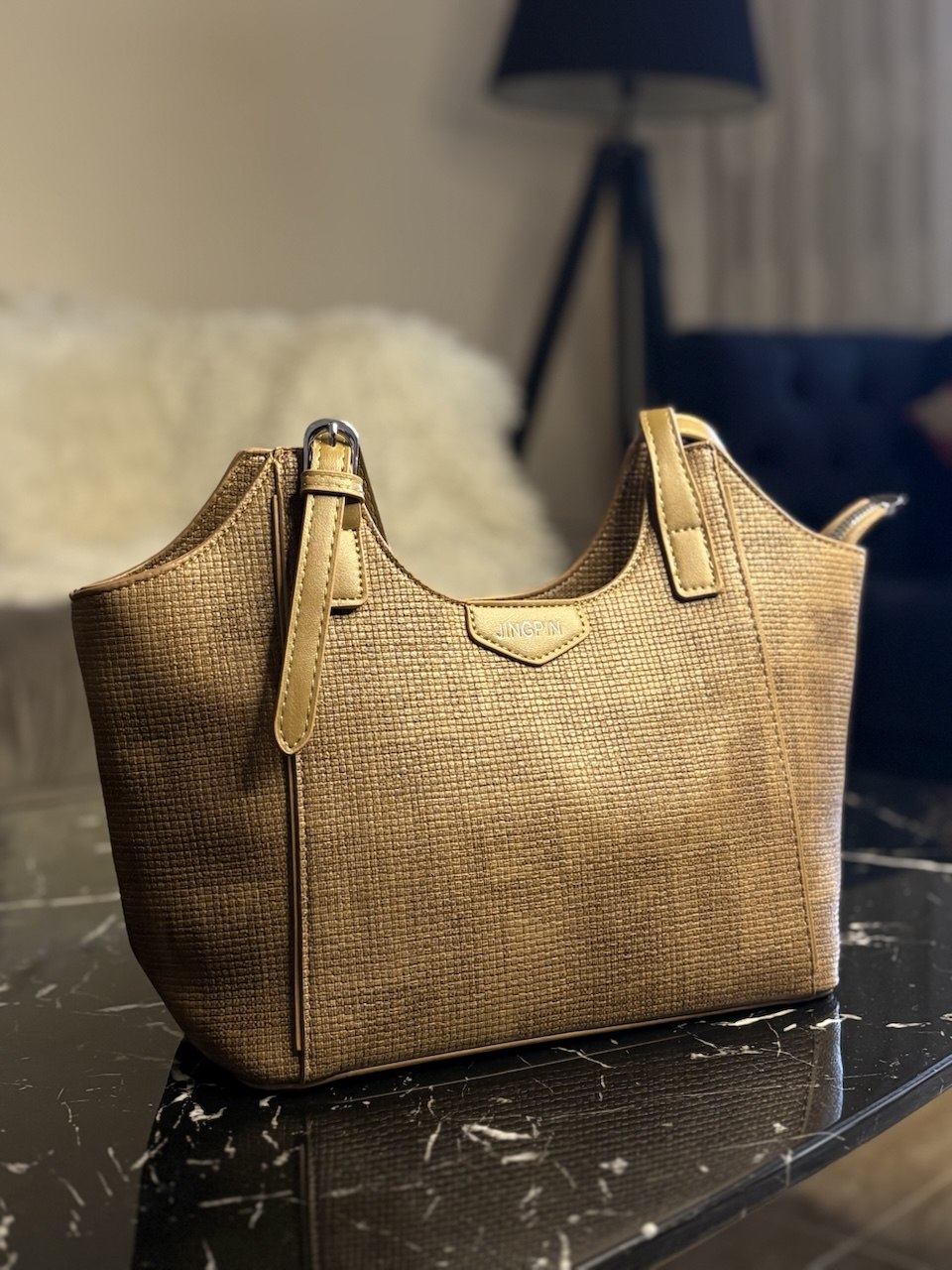 JINGPIN – Sac Femme Tressé Premium