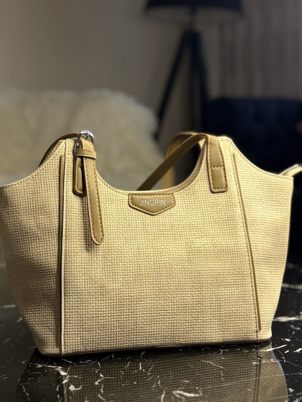 JINGPIN – Sac Femme Tressé Premium
