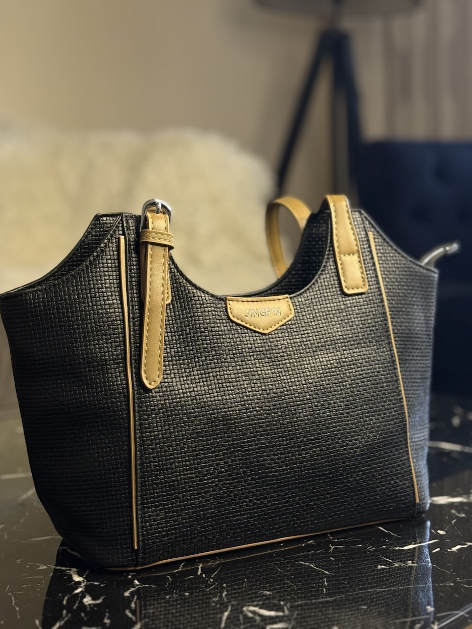 JINGPIN – Sac Femme Tressé Premium