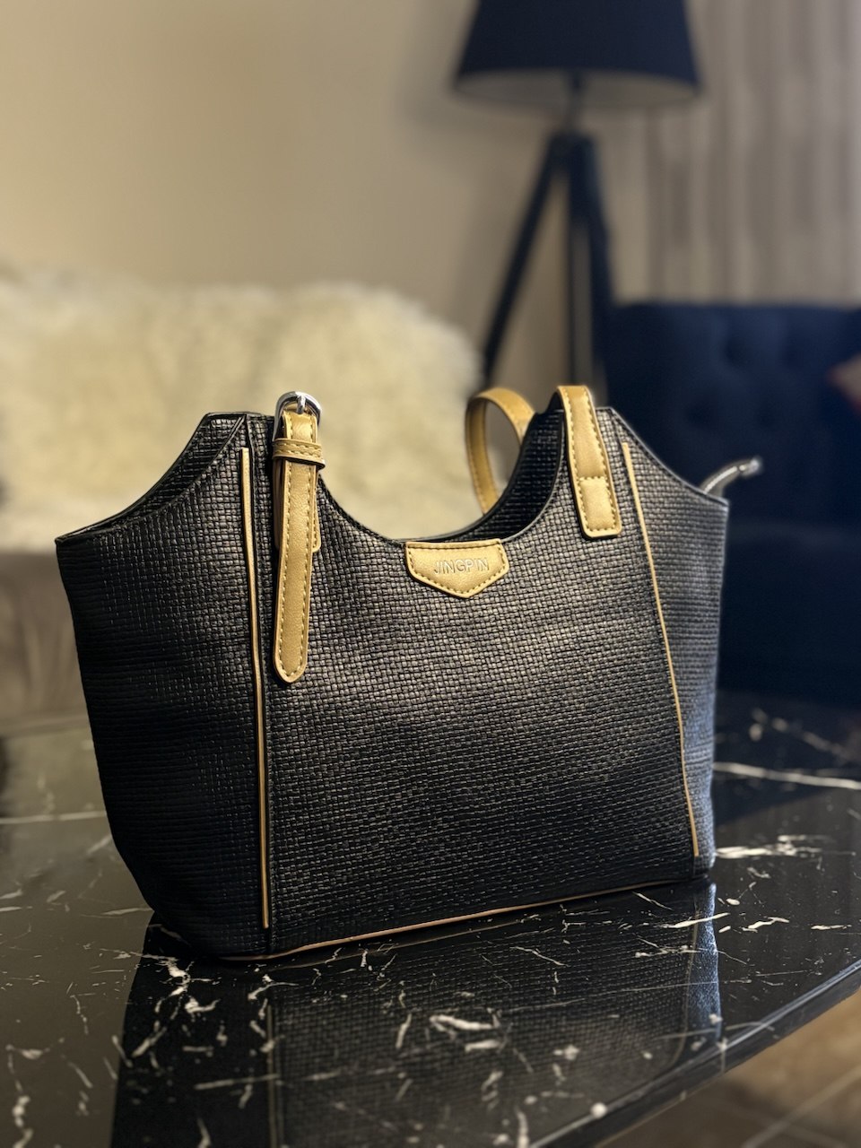 JINGPIN – Sac Femme Tressé Premium