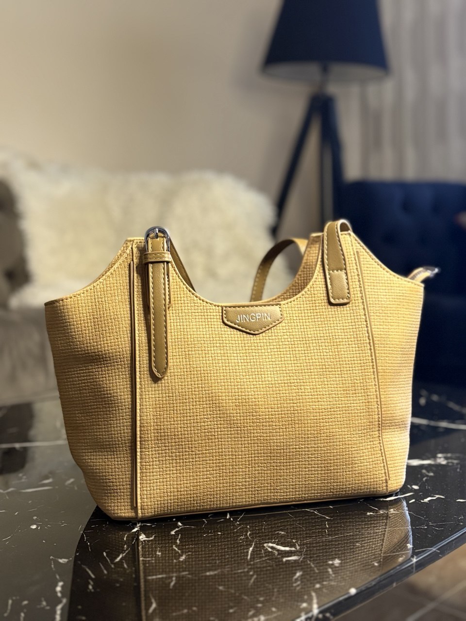 JINGPIN – Sac Femme Tressé Premium