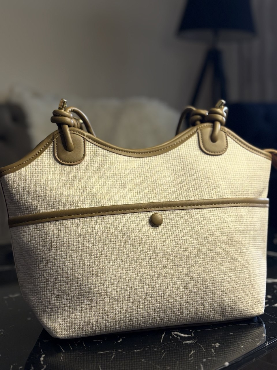 CAPPUCCINO SOFT – Sac Femme Tressé Élégant