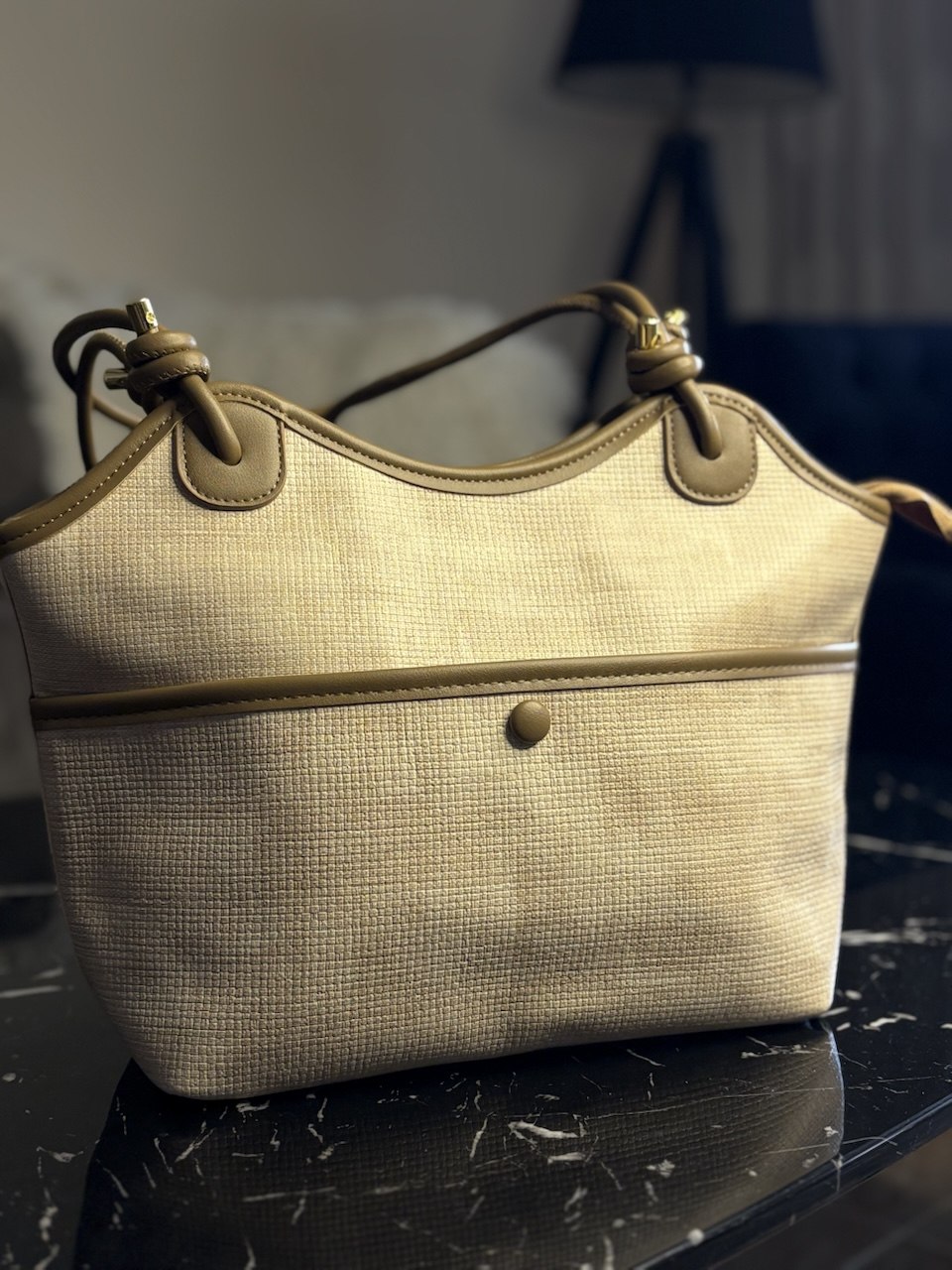 CAPPUCCINO SOFT – Sac Femme Tressé Élégant