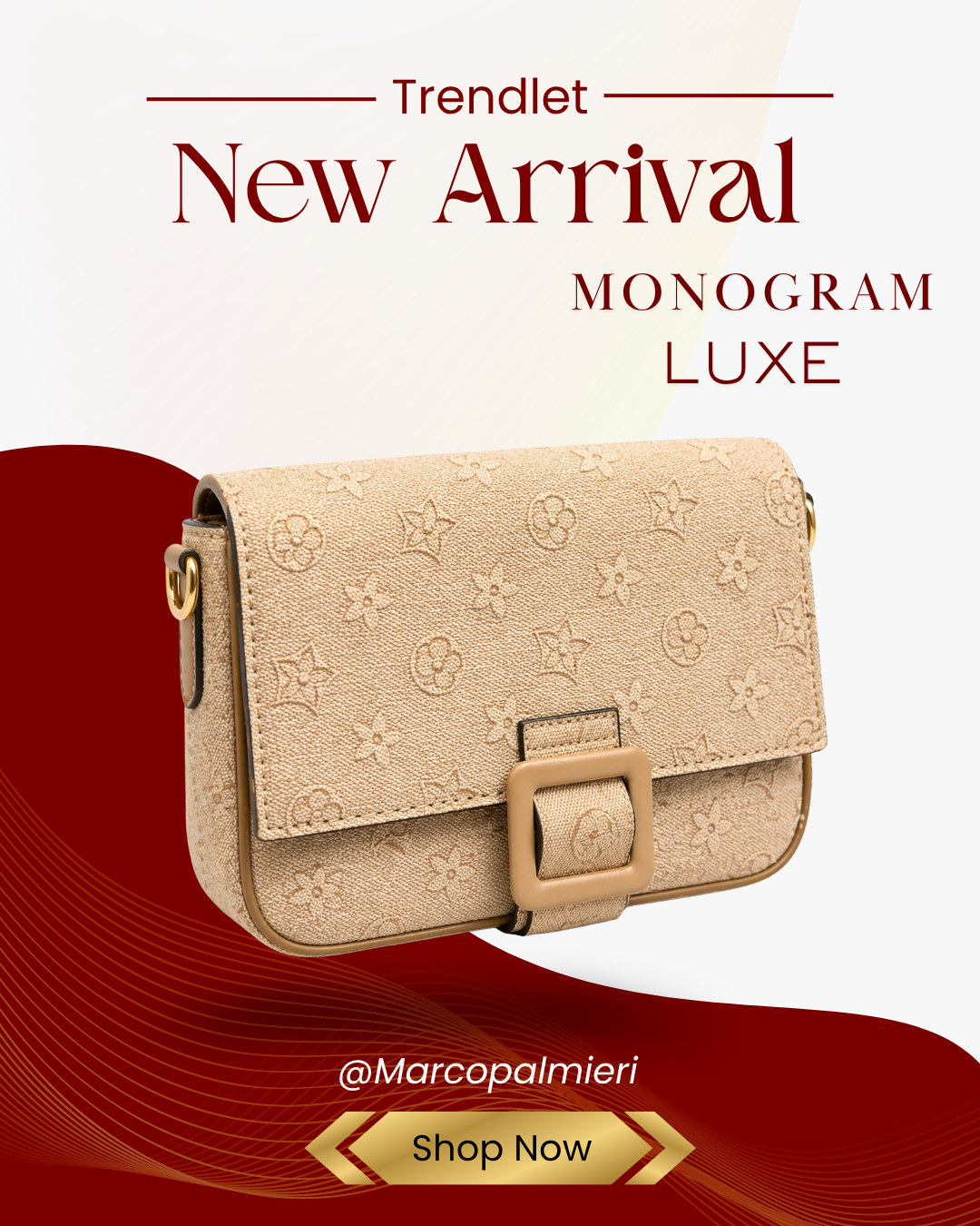 MONOGRAM LUXE – Pochette Chic Premium