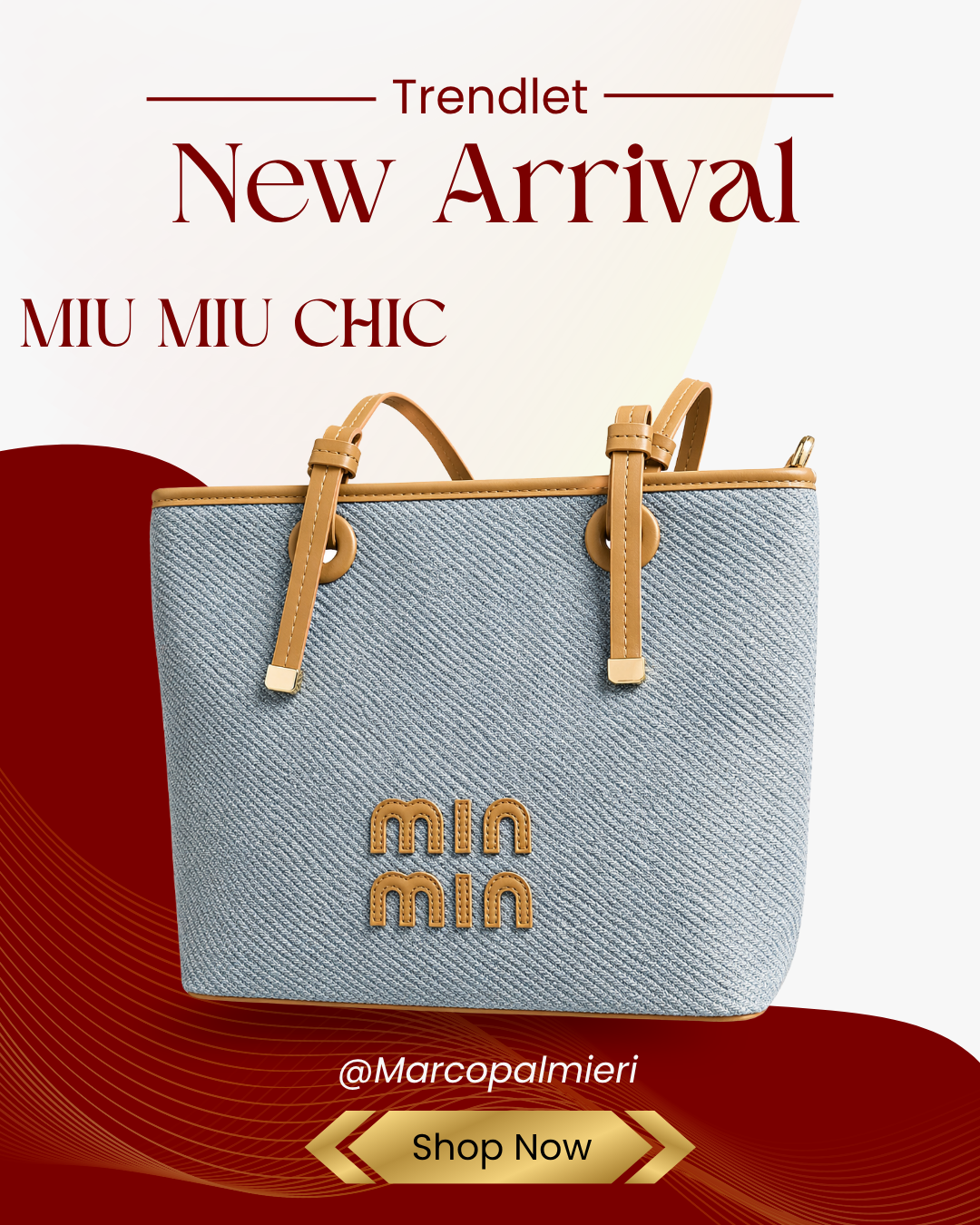 MIU CHIC – Tote Bag Élégance Été