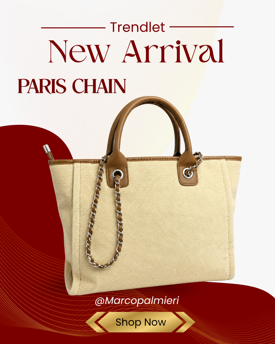 PARIS CHAIN – Sac Tote Élégant