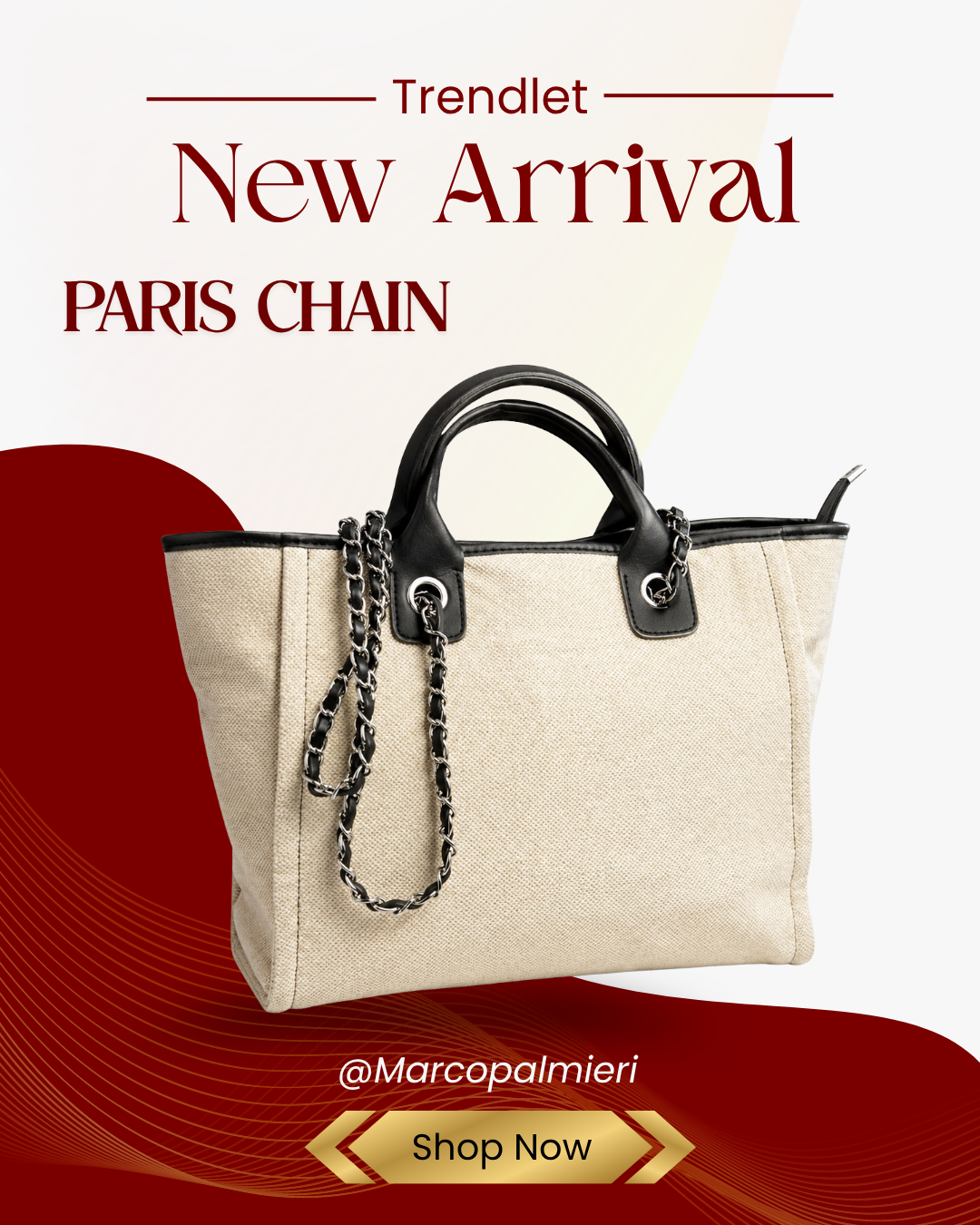 PARIS CHAIN – Sac Tote Élégant
