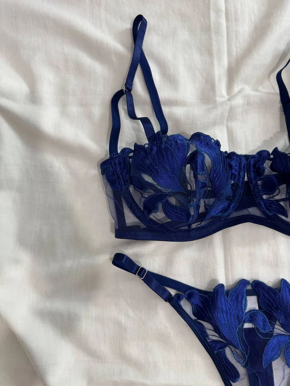 Blue lingerie set