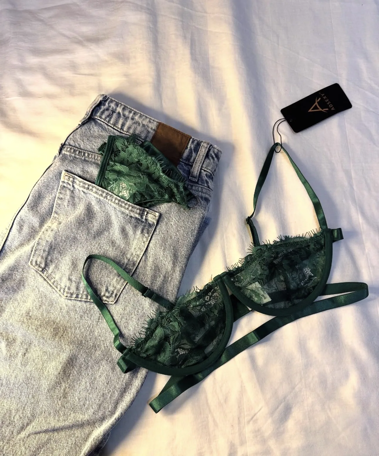 Dark Green lingerie set