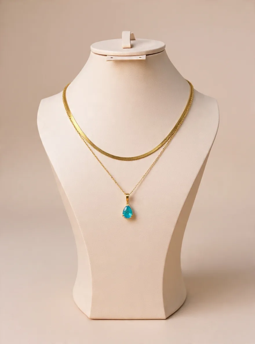 Collier "Goutte d'Orient" – Acier 316L (Édition Limitée 2026)