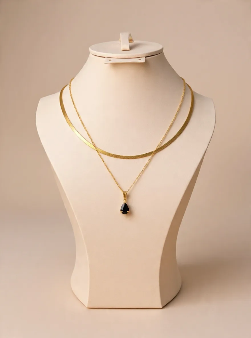 Collier "Goutte d'Orient" – Acier 316L (Édition Limitée 2026)
