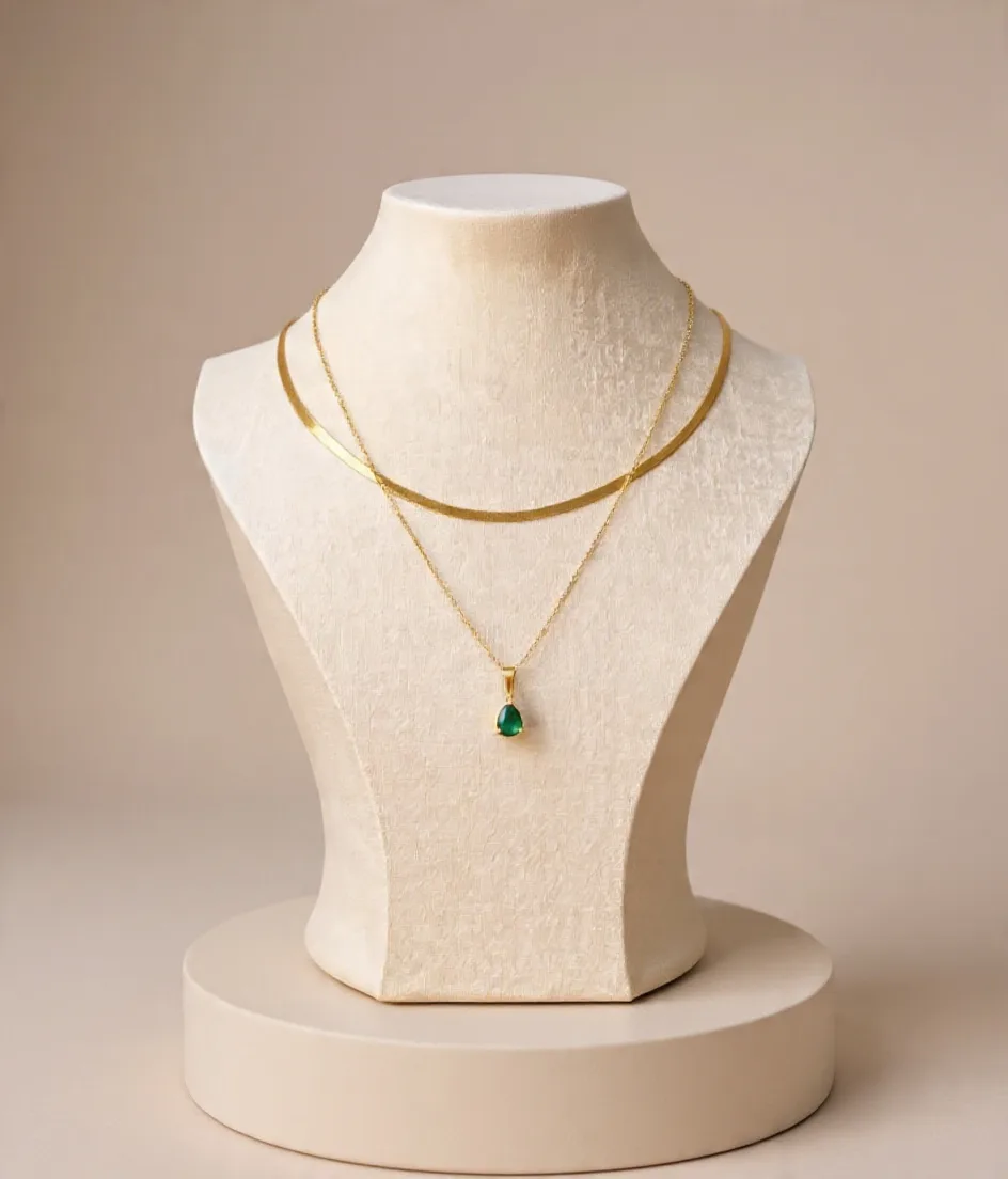 Collier "Goutte d'Orient" – Acier 316L (Édition Limitée 2026)