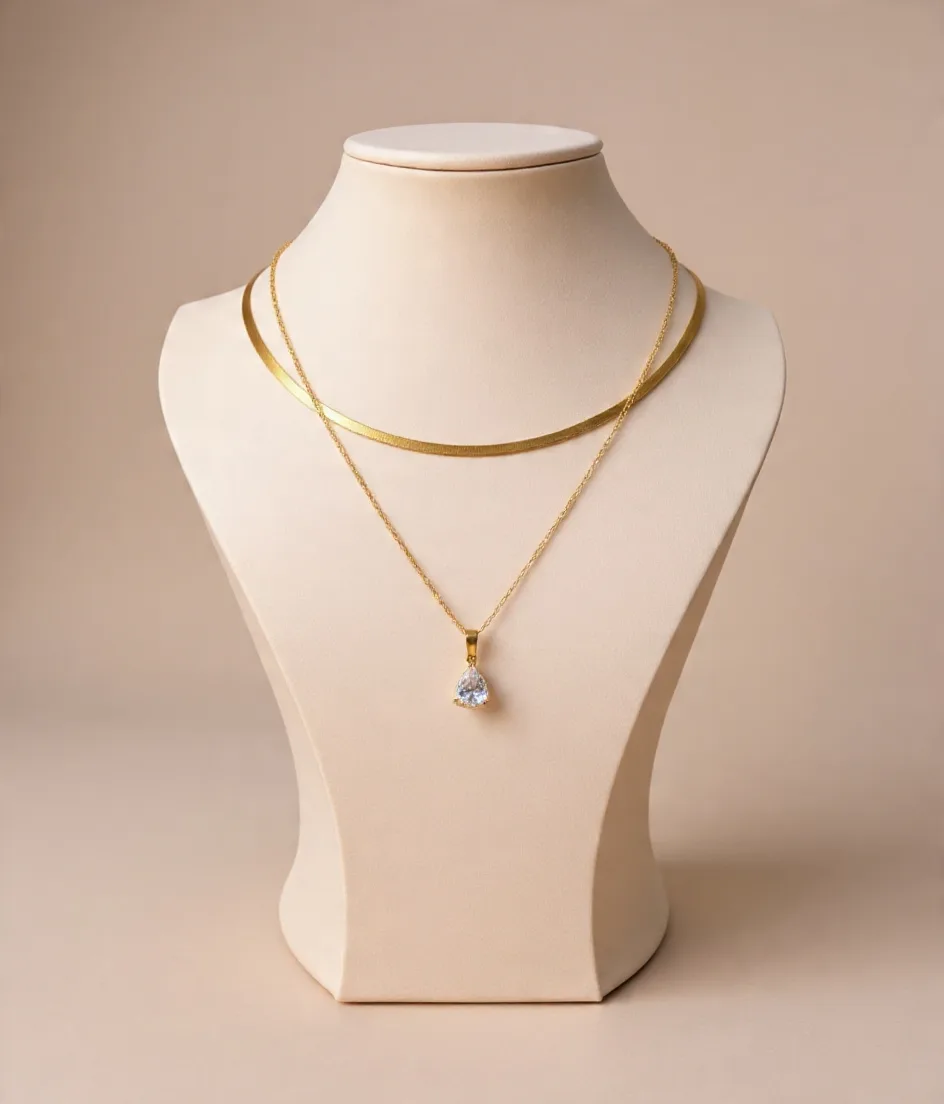 Collier "Goutte d'Orient" – Acier 316L (Édition Limitée 2026)