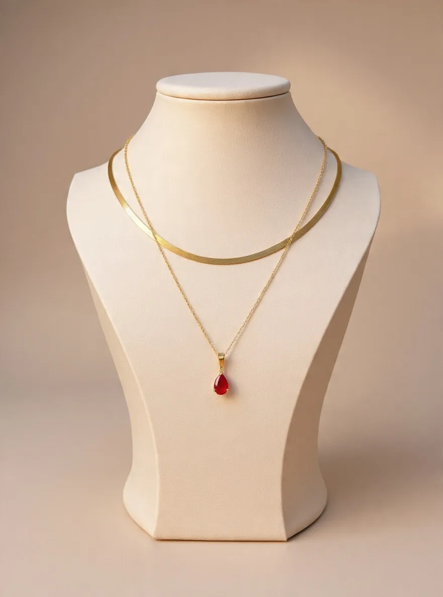 Collier "Goutte d'Orient" – Acier 316L (Édition Limitée 2026)