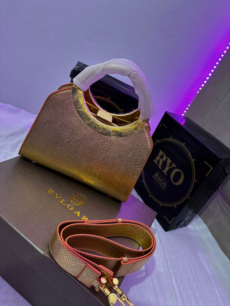 Sac Bvlgari Serpenti Gold – Édition Luxe
