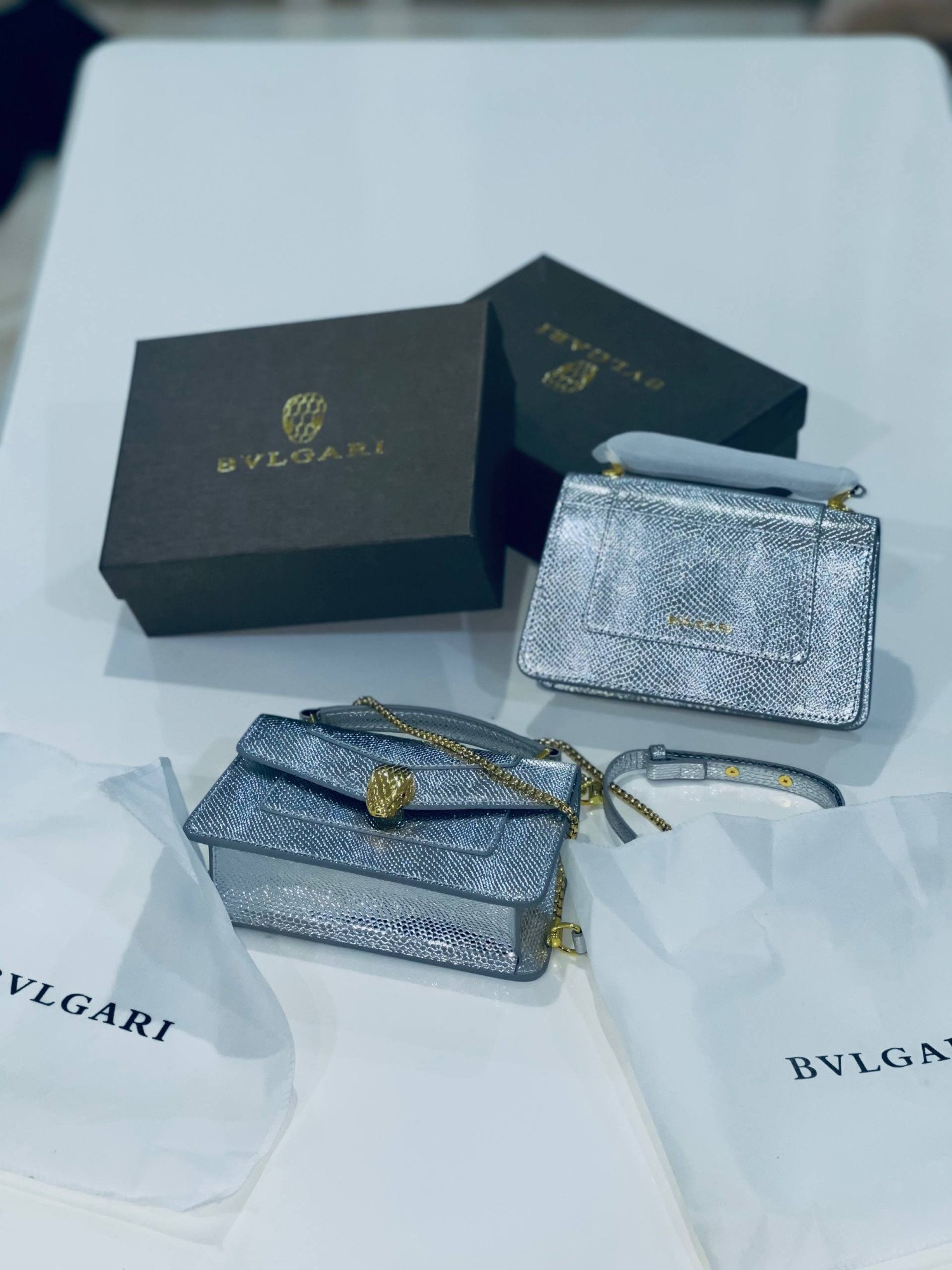 Sac Bvlgari Serpenti Silver