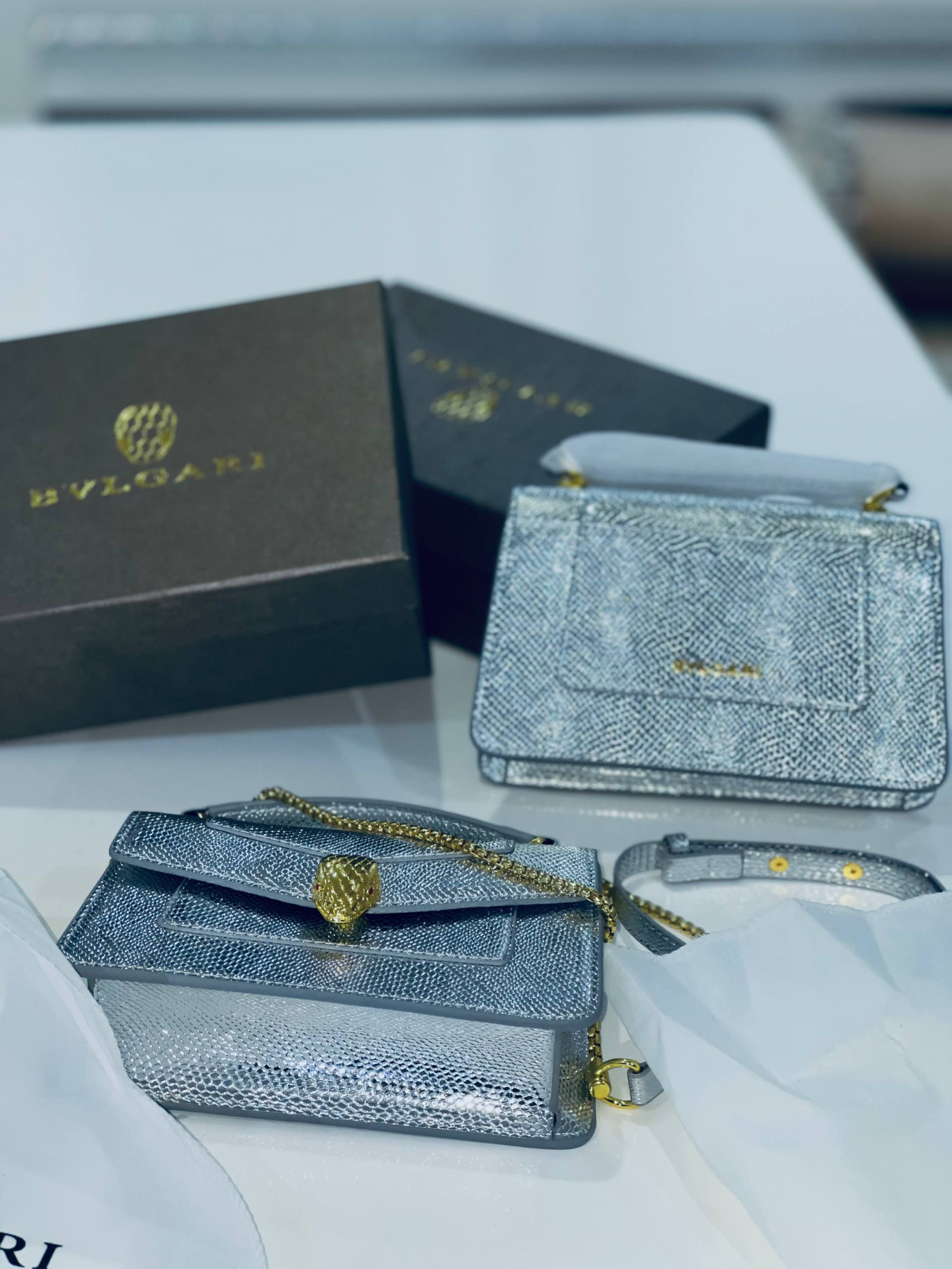 Sac Bvlgari Serpenti Silver