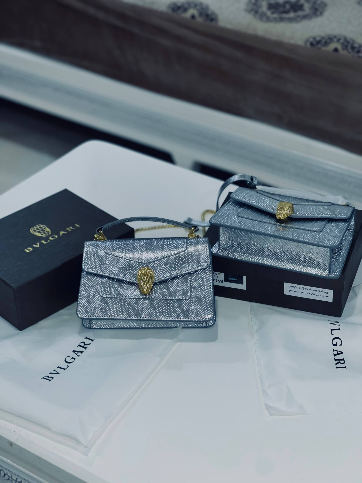 Sac Bvlgari Serpenti Silver