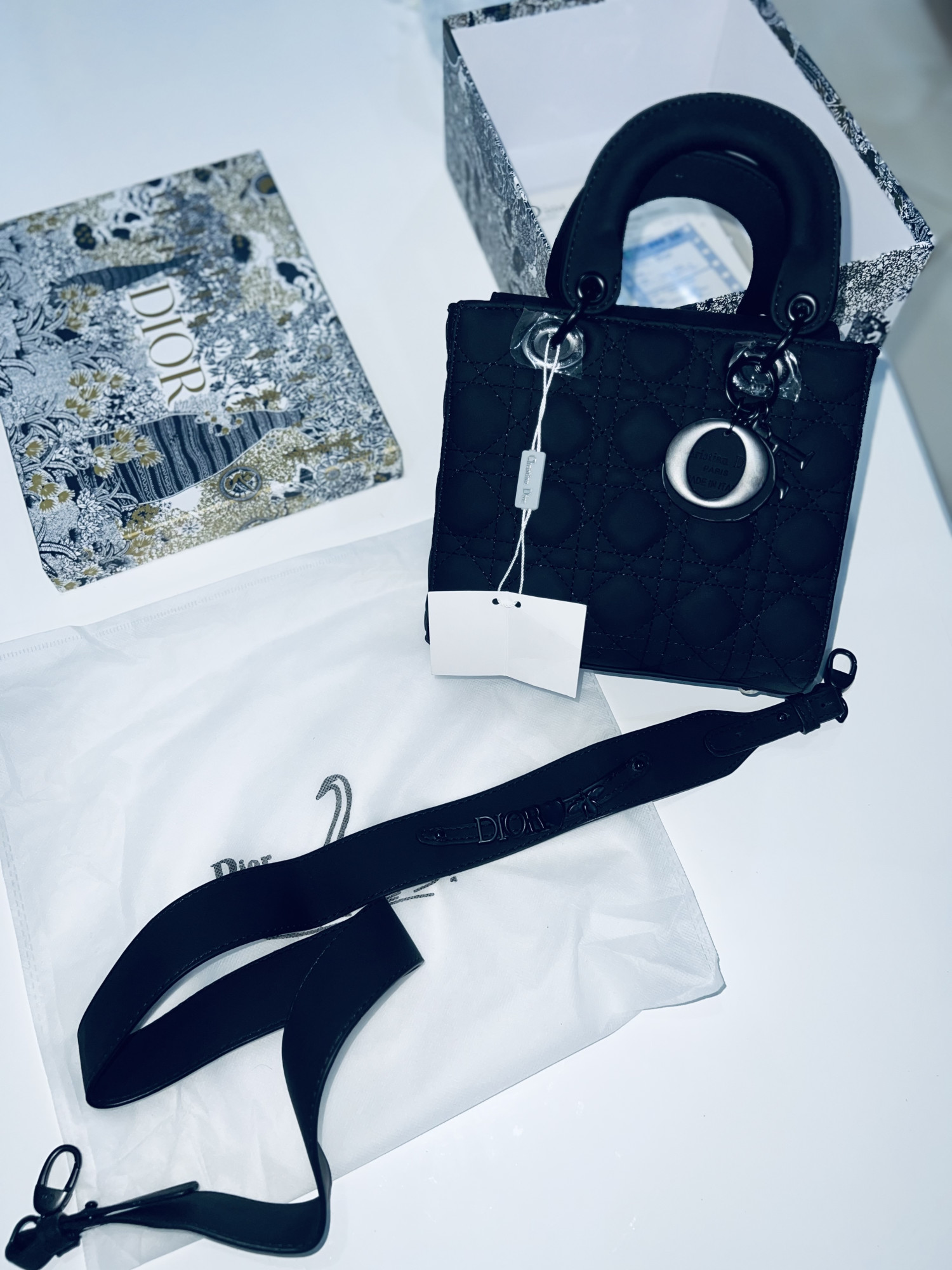 Sac Lady Dior Noir Mat