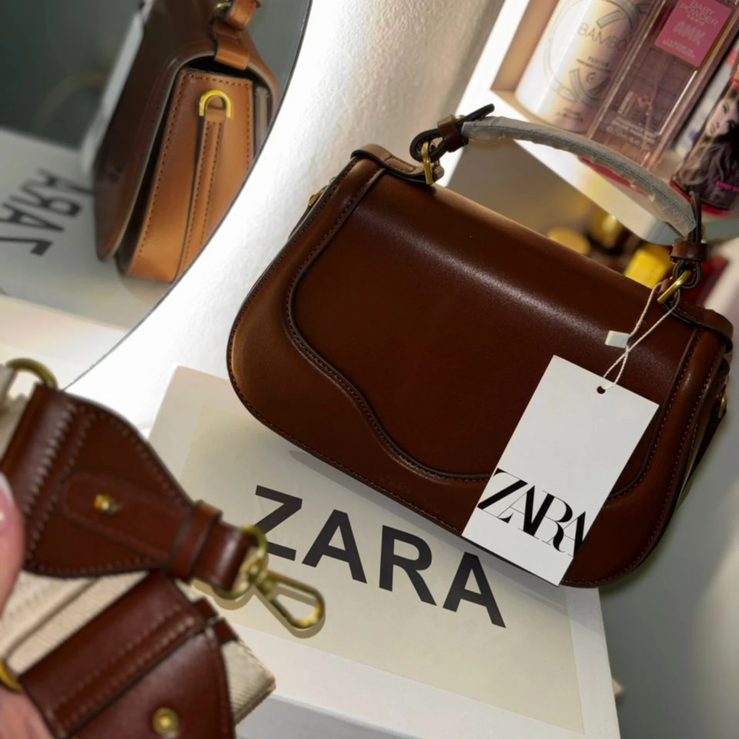 Sac Épaule Curve Zara Noir