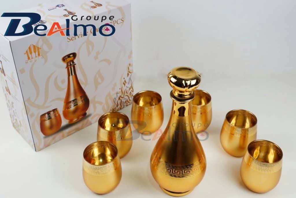 طقم تقديم الماء والعصائر الفاخر (7 قطع) – Service à eau