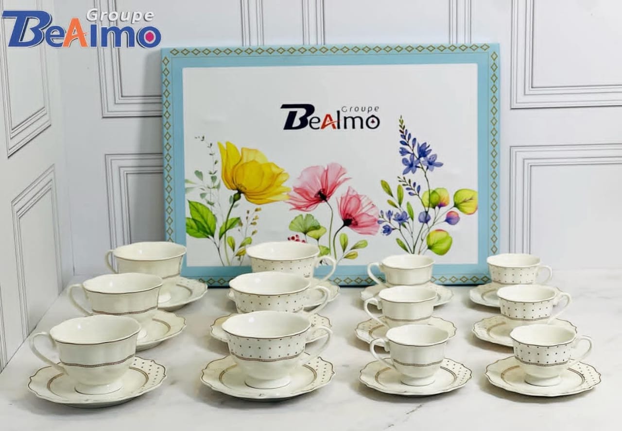 سرفيس قهوة حليب 24 قطعة-  service café au lait  24 piece
