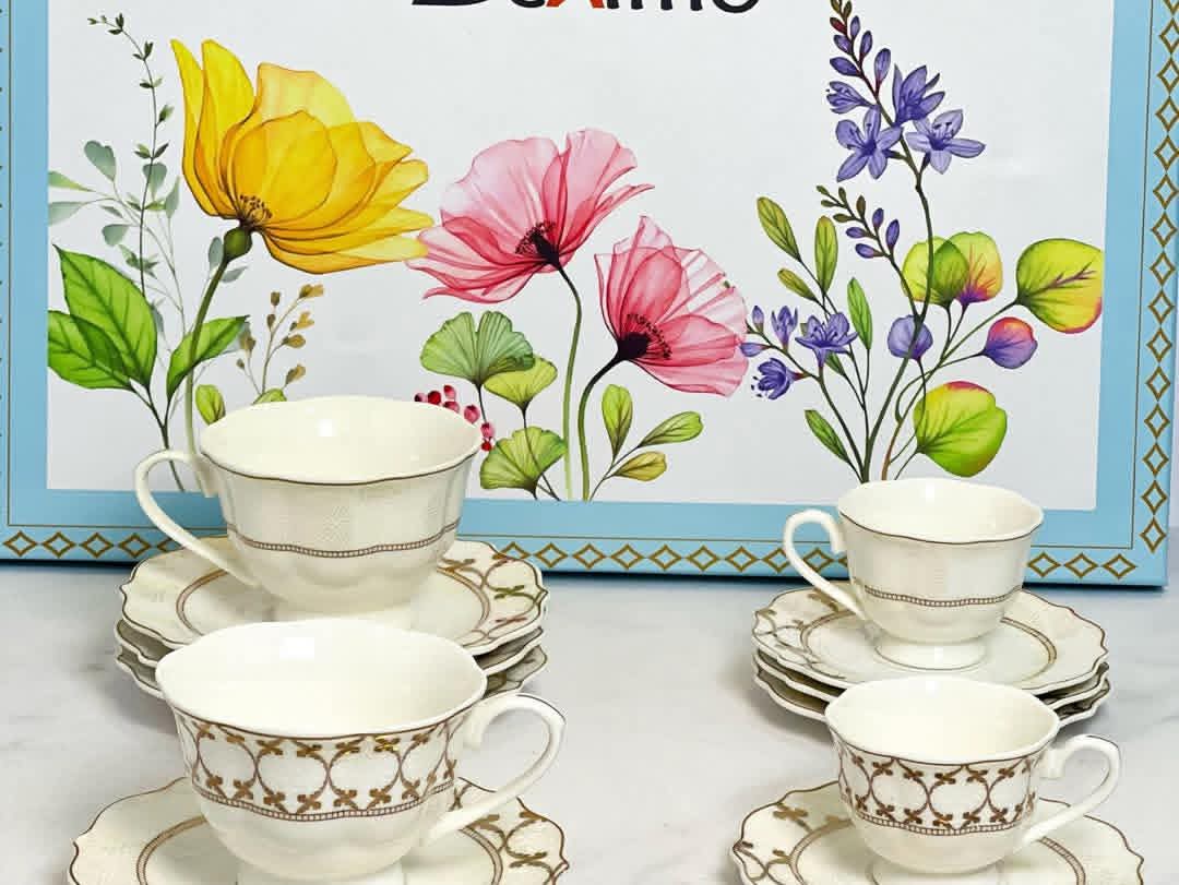 سرفيس قهوة حليب 24 قطعة-  service café au lait  24 piece
