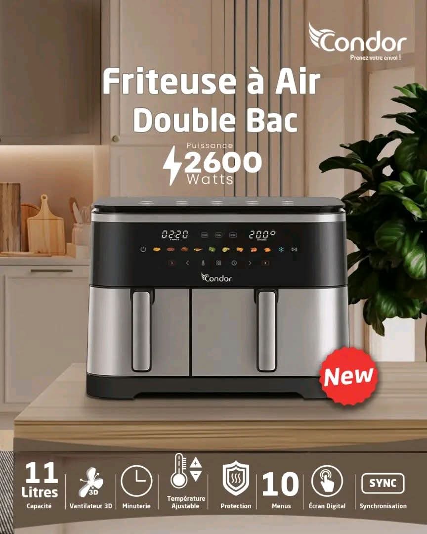 المقلاة الهوائية المزدوجة من Air Fryer – Condor