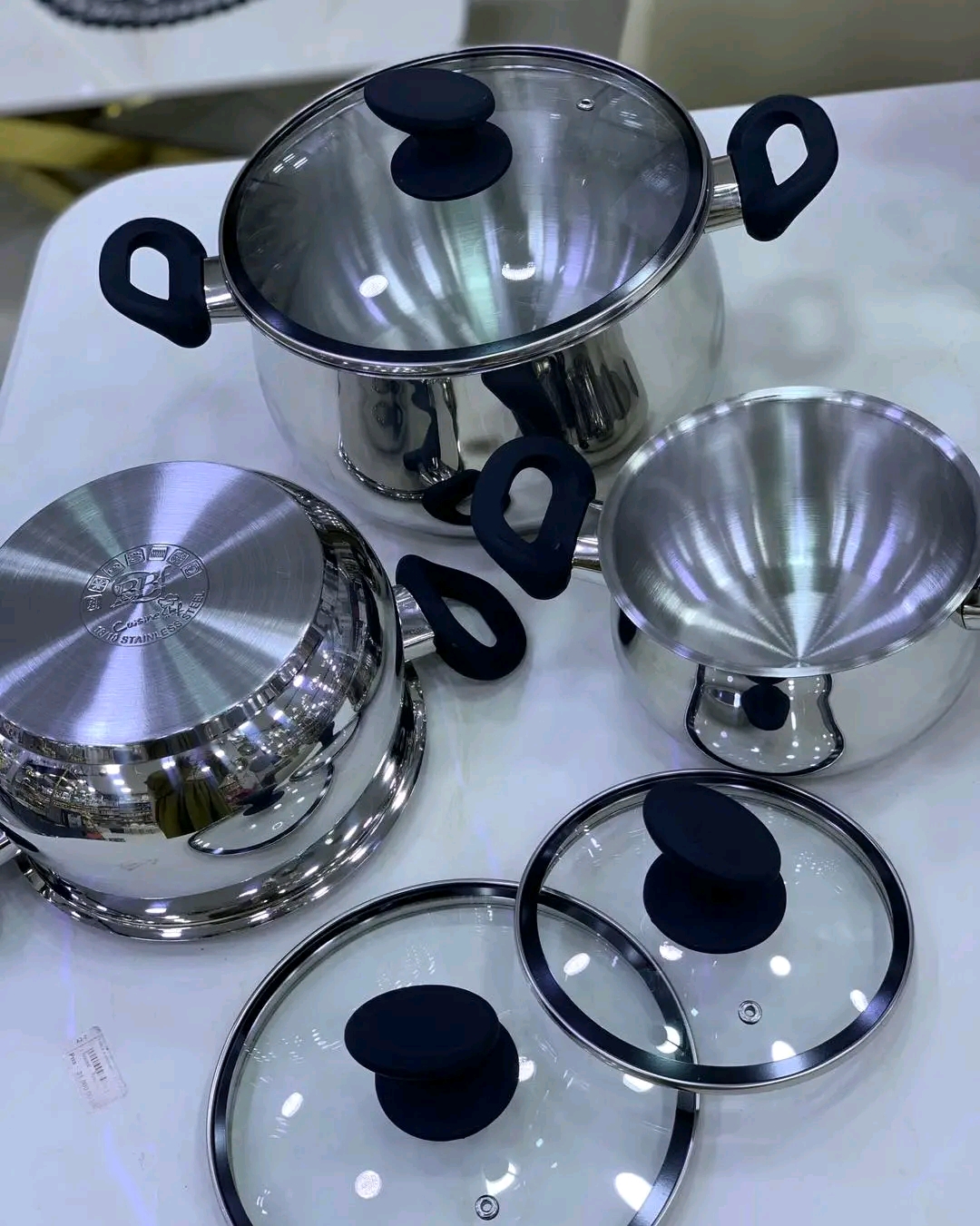 طقم قدور BBF الفاخر من الإينوكس 18/10 – Série Casserole BBf