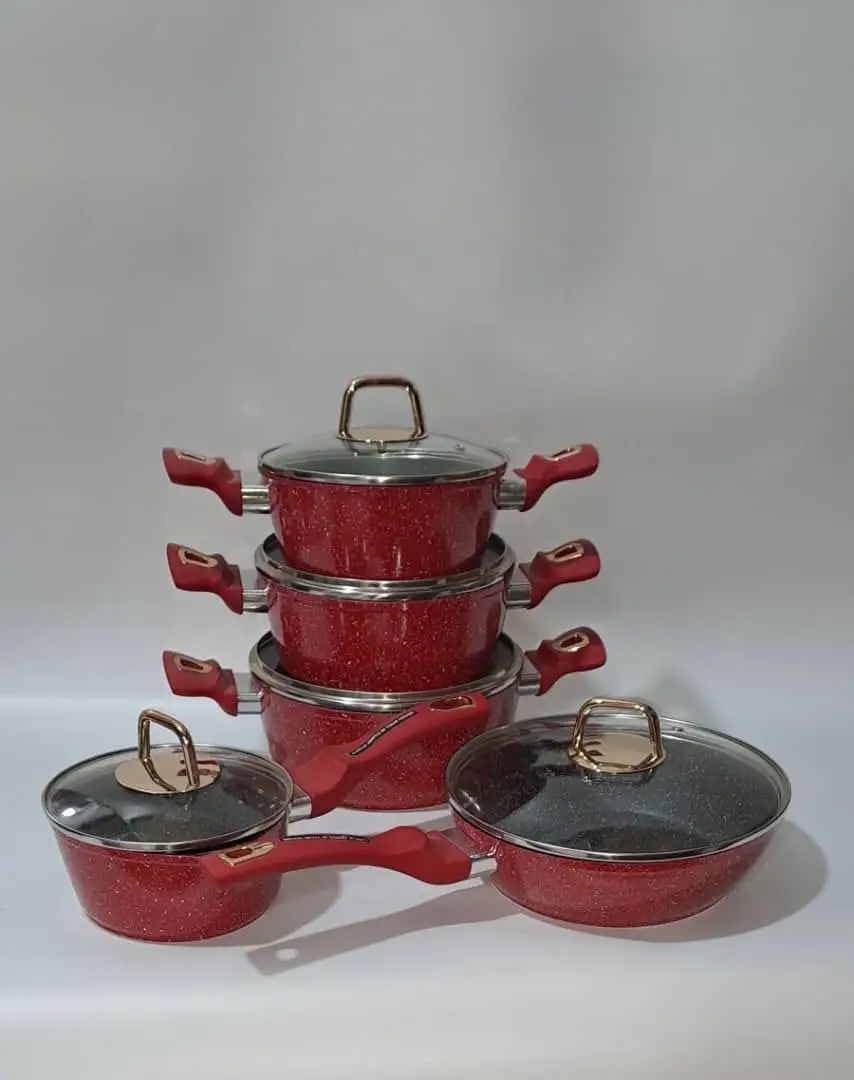 طقم أواني الطهي Jacdo (10 قطع) - Cookware Set