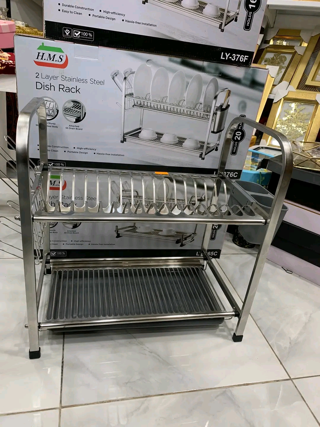 قطّارة الأواني من HMS بطابقين – Dish Rack