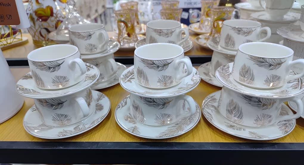سرفيس قهوة حليب 24 قطعة-  service café au lait  24 piece