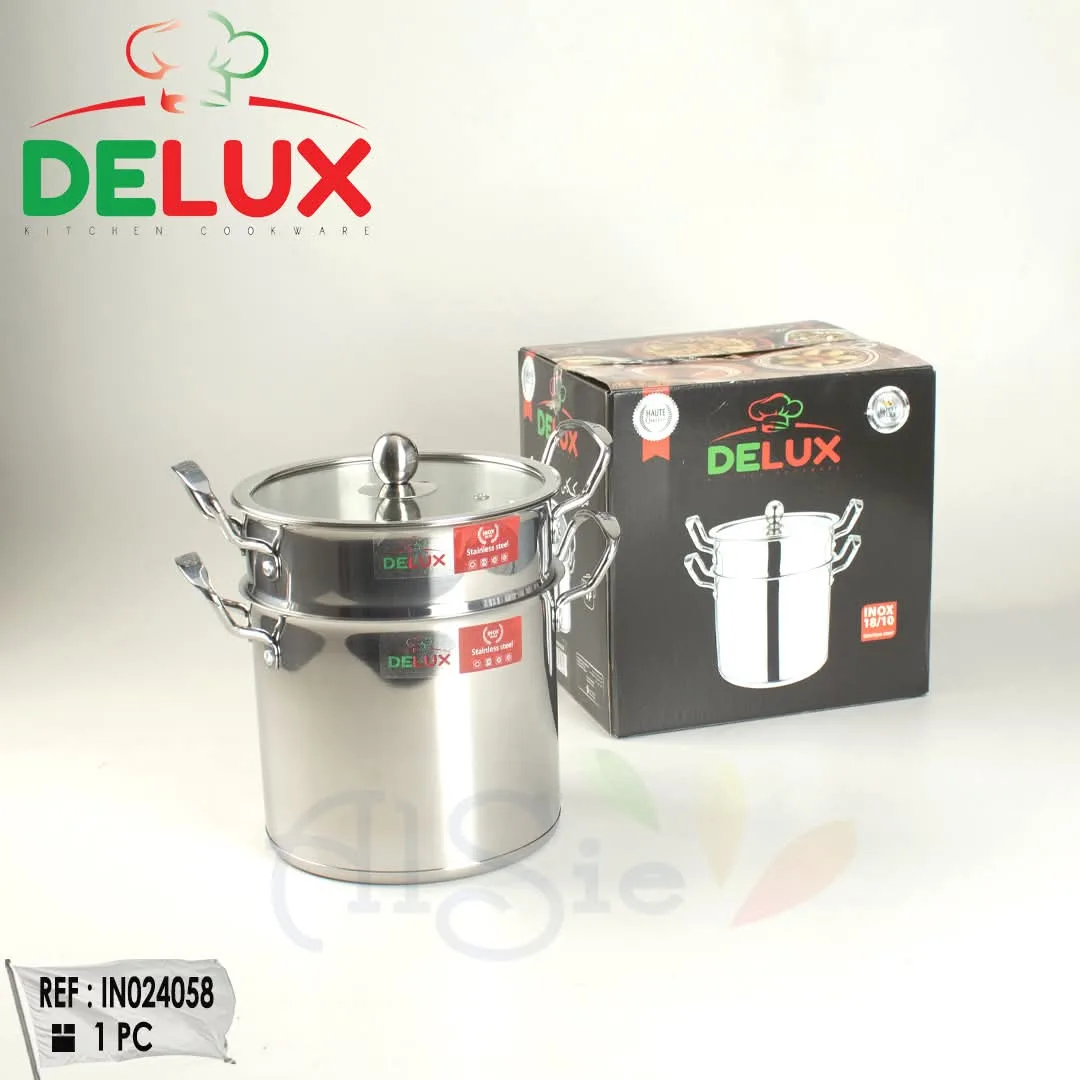 طقم القدر والكسكاس من Delux
