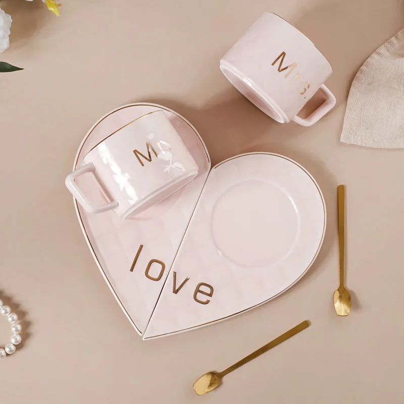 طقم أكواب السيراميك (6 قطع) – Cup Set couple