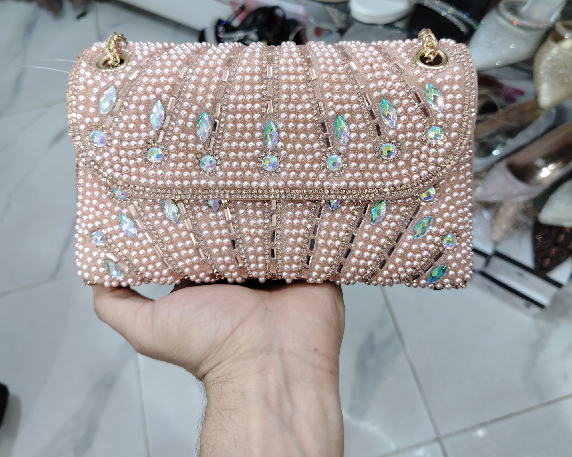 Pochette de soirée luxe