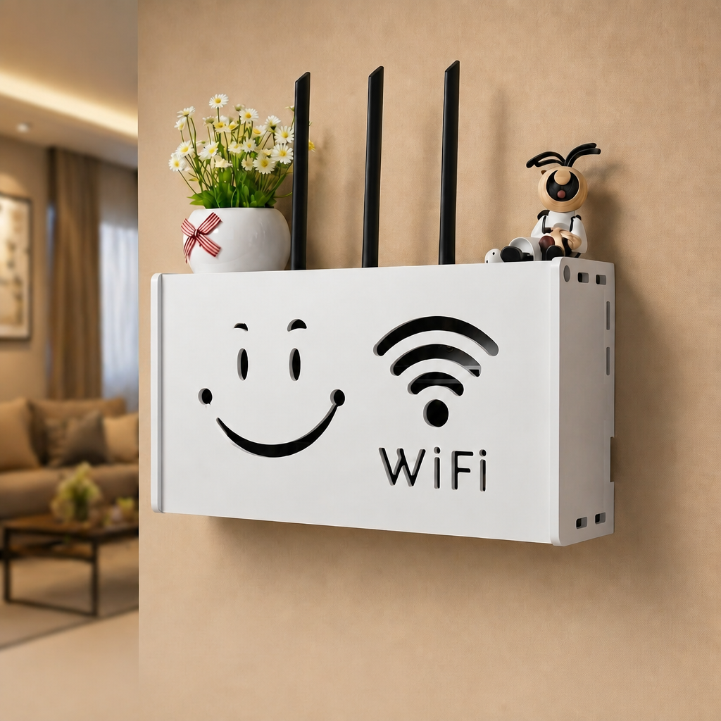 📶 كاش مودام WiFi أنيق وعصري – الحل المثالي لإخفاء الأسلاك والحفاظ على جمال ديكور منزلك 🏠