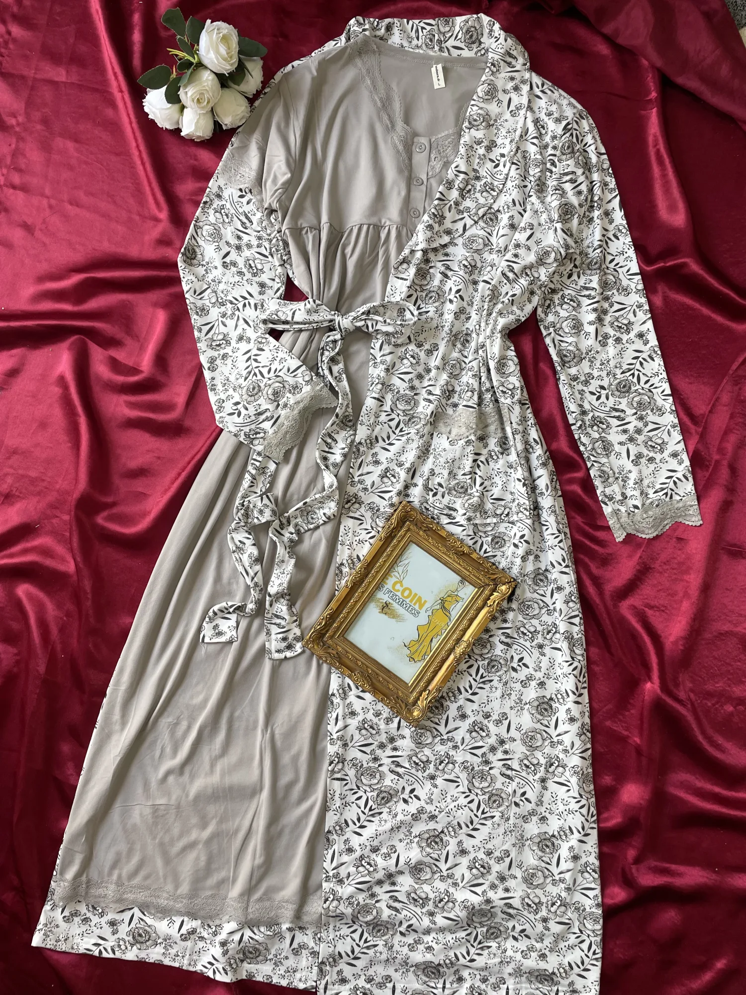 Robe kimono d’allaitement