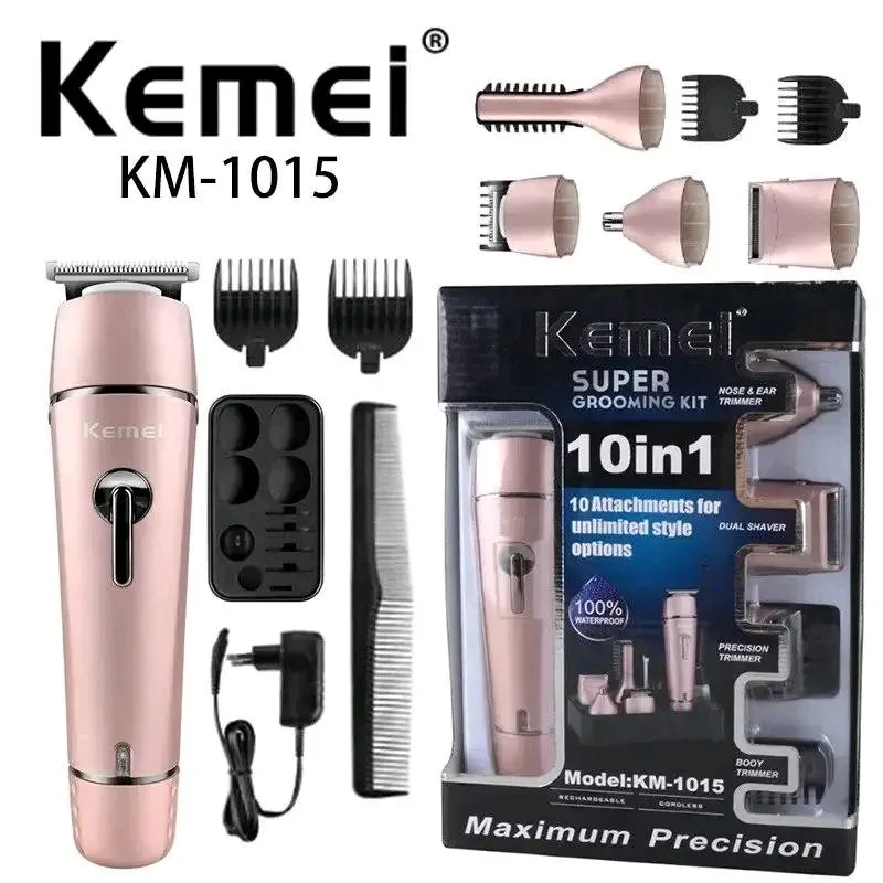 ماكينة Kemei KM-1015 الأصلية، جهاز عناية شخصية 10 في 1