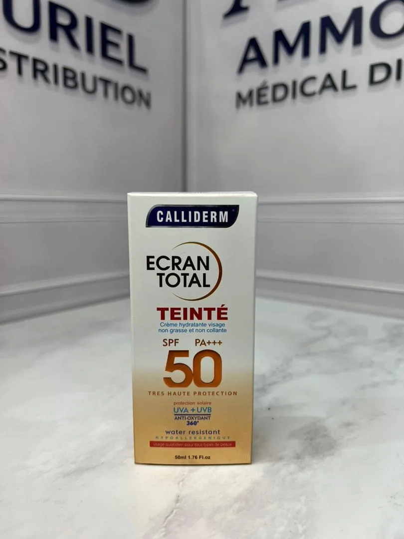 Creme solaire teintée caliderm