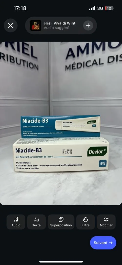 Niacide-B3 Gel Anti-Acné 5% – Devlor