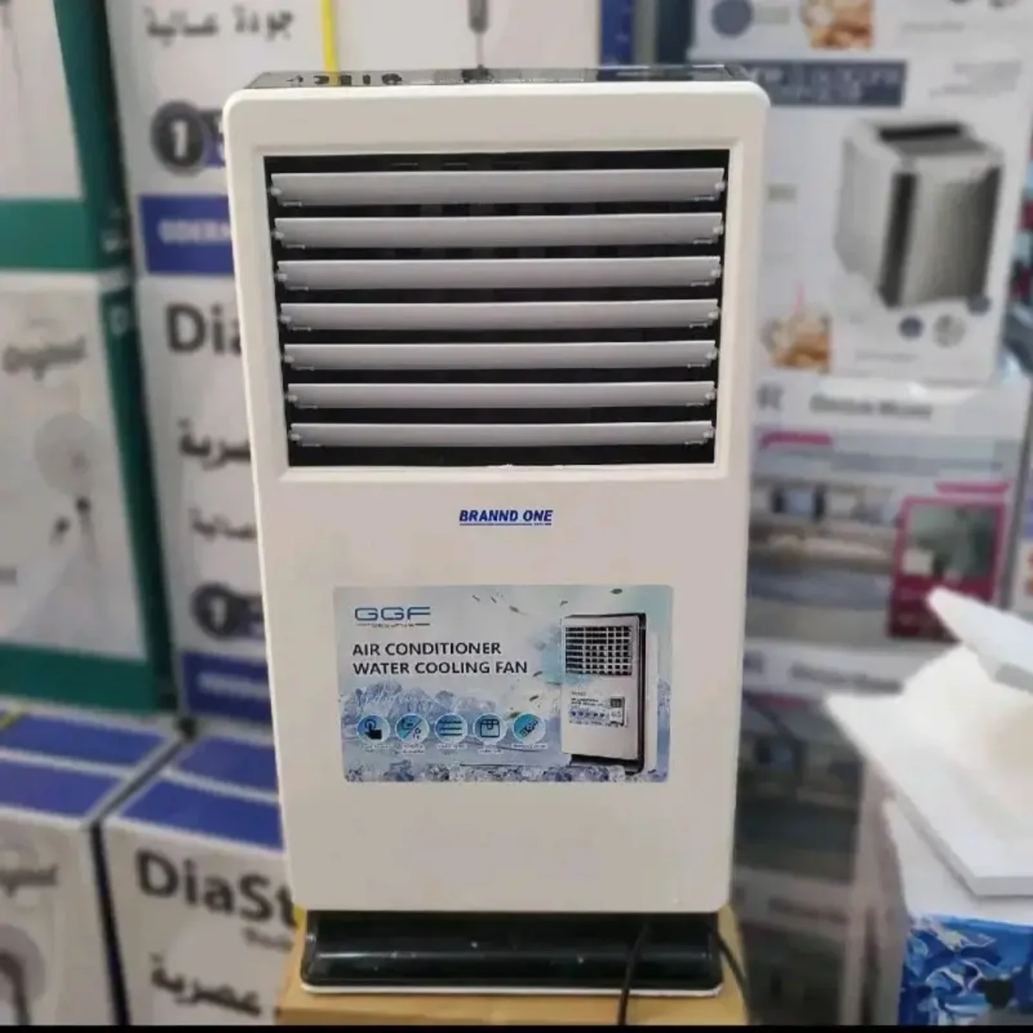 مكيف صحراوي متنقل Brannd One بقوة تبريد مائية عالية - موديل GZ-08DM مع ريموت كنترول