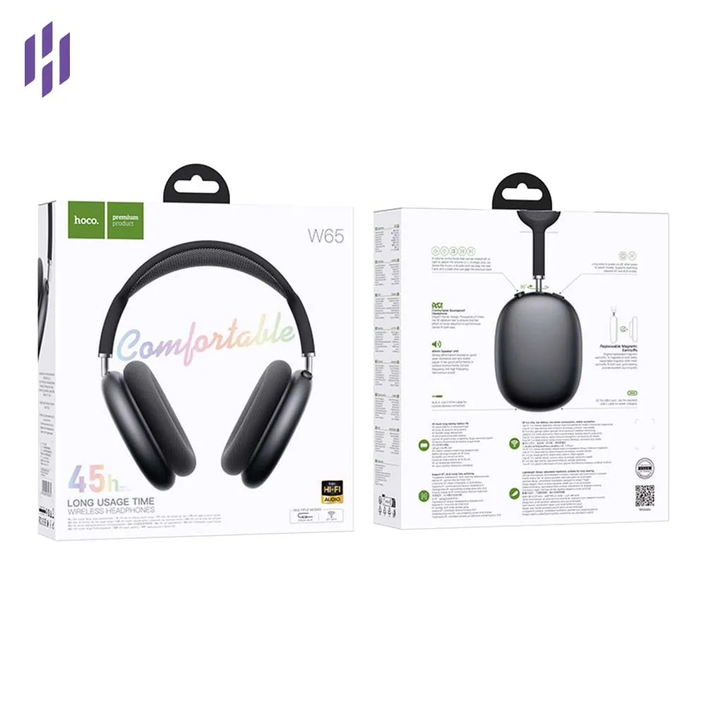 Casque Hoco W65 Over-Ear Bluetooth Headphone with Magnetic Earmuffs