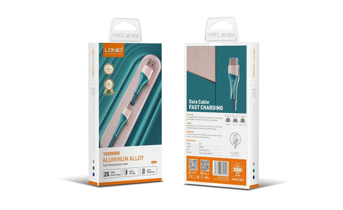 type c 2m 30W Classic PVC USB3.0 Data Cable LS632