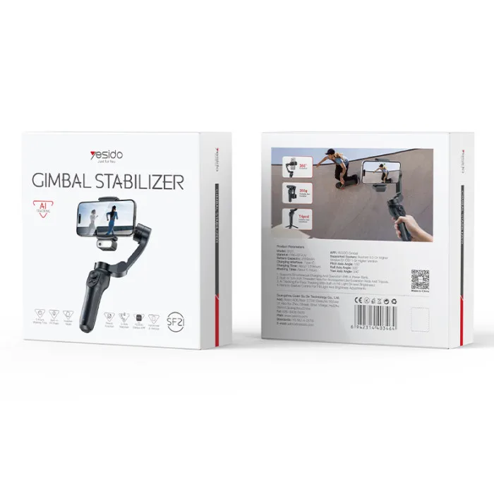 SF21 Face Tracking With Camera Powerful Battery Built-in Extra Fill Light 3-Axis Gimbal Stabilizer
